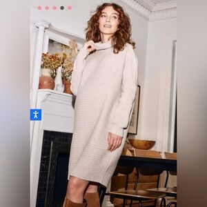 HATCH The Kendall Sweater Dress, Oat Melange, Size 0